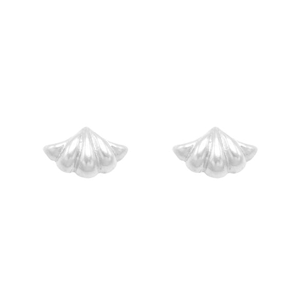 Shell-Inspired Stud Earrings